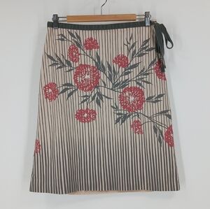 RW&Co. Skirt Stripe Floral Print Skirt
